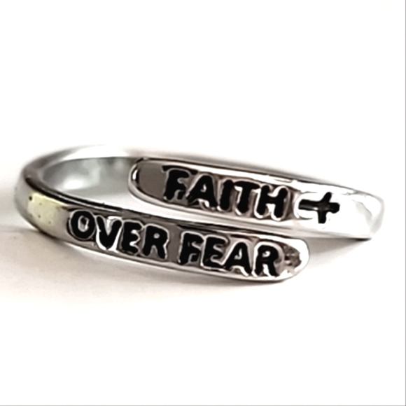 Fashion Jewelry Jewelry - ADJUSTABLE RING  STERLING Faith Ring